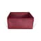 John Louis Home Half Cube Fabric Storage Bin, Tweed, Burgandy, 11 in W BIN-HC-T04 - alternate 3